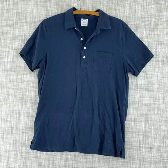 Brooks Brothers Polo Shirt Mens L blue 3944 - Picture 1 of 8